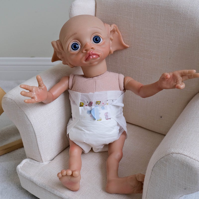 iCradle 17 Inch Handmade Reborn Elf Baby Fairy Doll Girl Reborn Fantasy Art Collectible Angel Baby Dolls - Image 3