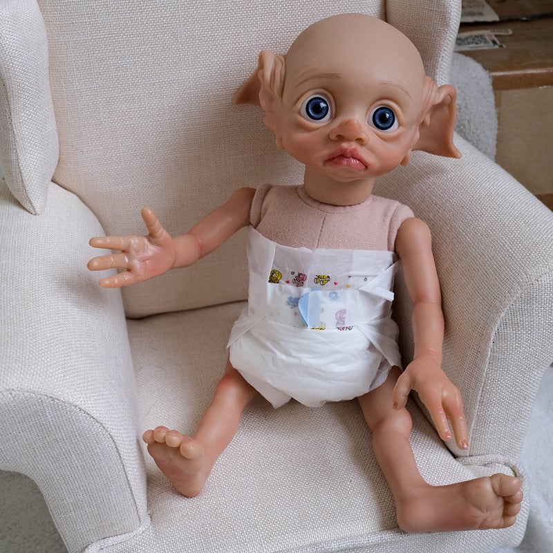 iCradle 17 Inch Handmade Reborn Elf Baby Fairy Doll Girl Reborn Fantasy Art Collectible Angel Baby Dolls - Image 4