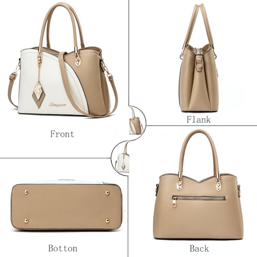 SiMYEER Satchel Purses and Handbags for Women Leather Crossbody Bags Shoulder Tote Bags - Image 3