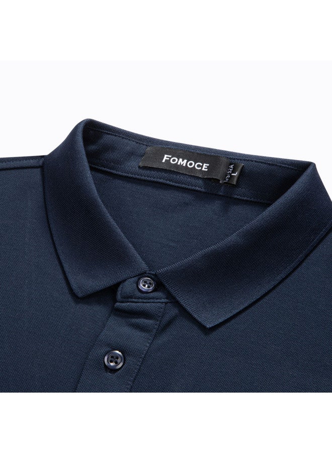 Fomoce 2024 Summer Short-sleeve T-shirt Business Casual Men's Polo Shirt - Image 5