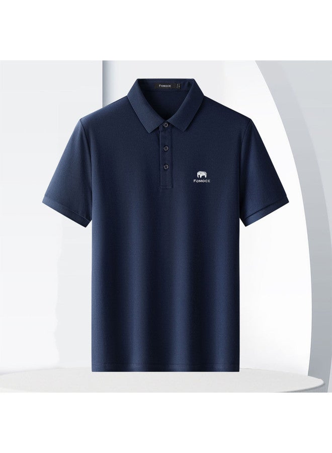 Fomoce 2024 Summer Short-sleeve T-shirt Business Casual Men's Polo Shirt - Image 4
