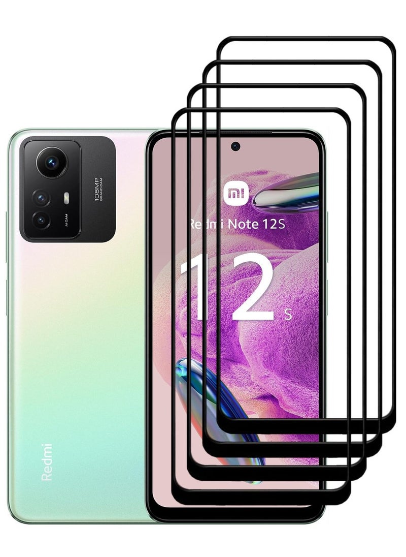 ACLIX 4 Pieces Antistatic ESD Dustproof Premium Quality High Definition Tempered Glass Screen Protector Designed For Xiaomi Redmi Note12S - Image 1