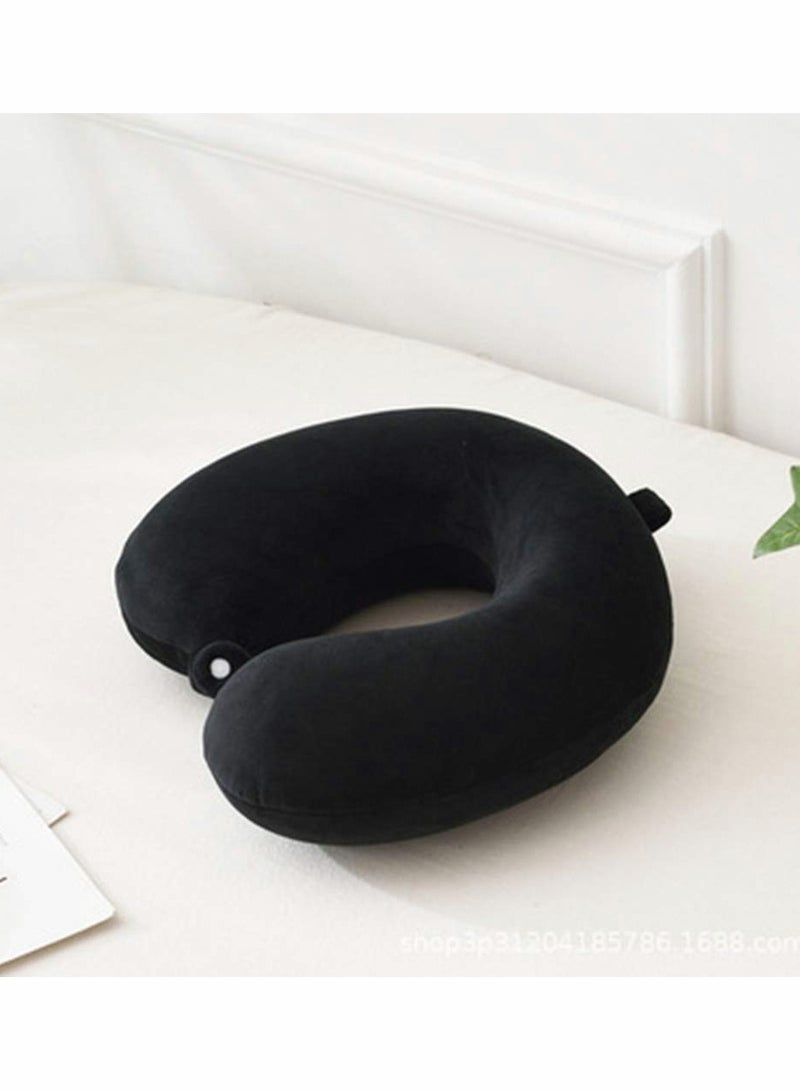 SOLARAE Travel Pillow Airplane Neck Pillow for Traveling 100% Pure Memory Foam U Shaped Neck Pillow Washable Super Lightweight Portable Headrest Great for Airplane Chair Car Home Office - Image 5