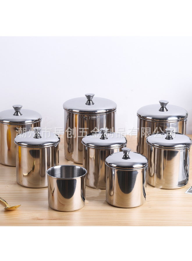 Stainless Steel Handleless Cylindrical Model Cup Feeding Cup Food Sample Cup Straight Accessories-Color:201 Stainless Steel - About 900ml Without Cap-Capacity:250ml-1250ml - Image 4