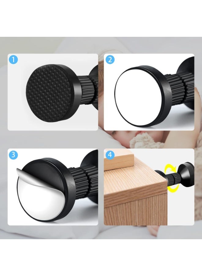 NANAO موانع رأس السرير القابلة للتعديل، أداة مضادة للاهتزاز لإطار السرير، موانع جانبية لمنع الفتح، مثبت مضاد للاهتزاز، مثبت تلسكوبي، لحماية الجدار، للأسرة، الخزائن، الأرائك - 2 قطعة - Image 5