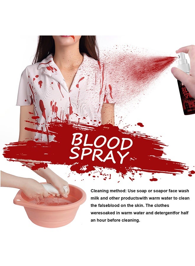 Dowmoo Blood Spray, Realistic Tone,Mist Shaping,Multi-Scene,Halloween Special Effects Fake Blood for Cosplay,Horror Themed Parties & Movie Shooting 30ml - Image 5