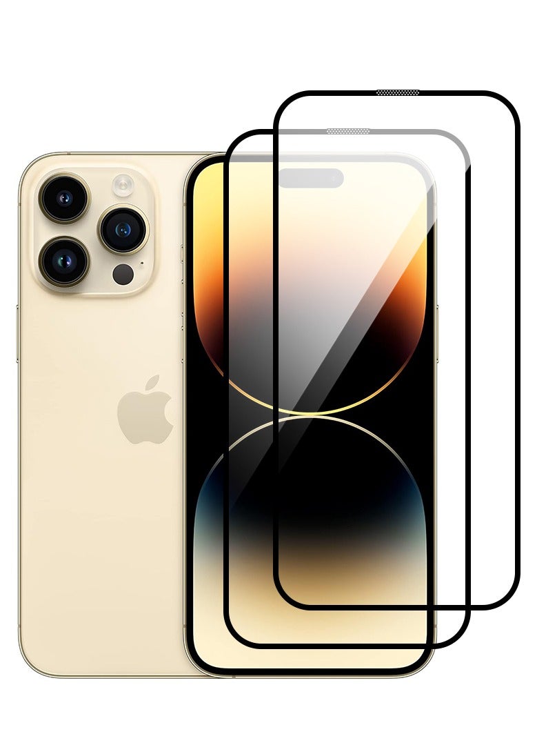 Theodor Pack of 2 Tempered Glass Screen Protector With 9H hardness For APPLE IPHONE 14 PRO MAX 6.7  - Image 1