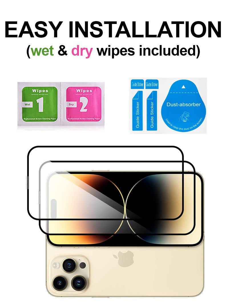 Theodor Pack of 2 Tempered Glass Screen Protector With 9H hardness For APPLE IPHONE 14 PRO MAX 6.7  - Image 3