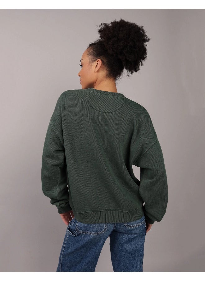 American Eagle AE Relaxed Crew Neck Sweatshirt  - Image 4