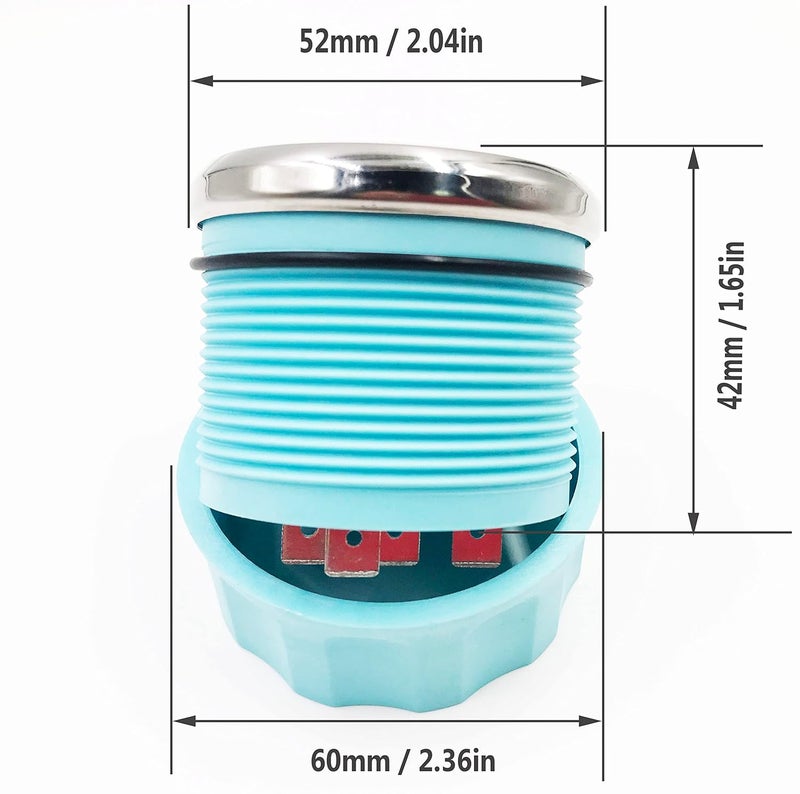 DunkTeam 52mm Marine Fuel Level Gauge with Backlight for Boats and Vehicles - Image 3