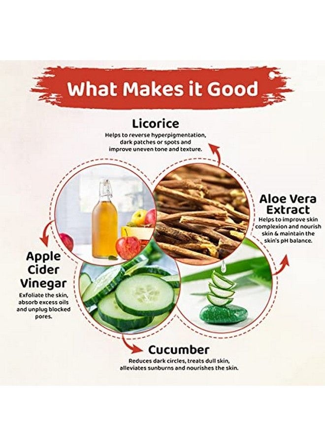 Fantraa - Apple Cider Vinegar Foaming Face Wash With Witch Hazel And Cucumber For Exfoliation & Pores Clarifying Skin ; No Parabens Sulphate Silicones & Color ; Face Wash For Dailyuse Glowing Skin 150 Ml - Image 1