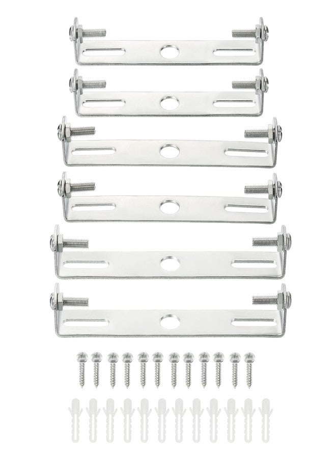 ميكسينيتي لوحة تثبيت إضاءة السقف من ميكانيكسي، 105 مم، 115 مم، 120 مم، دعامة تثبيت تركيبات الإضاءة، عارضة إضاءة للثريات المنزلية والمكتبية، عبوة من 6 قطع - Image 1