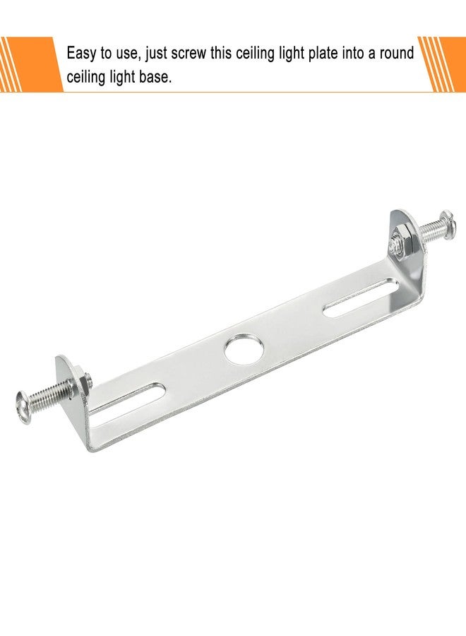 ميكسينيتي لوحة تثبيت إضاءة السقف من ميكانيكسي، 105 مم، 115 مم، 120 مم، دعامة تثبيت تركيبات الإضاءة، عارضة إضاءة للثريات المنزلية والمكتبية، عبوة من 6 قطع - Image 5