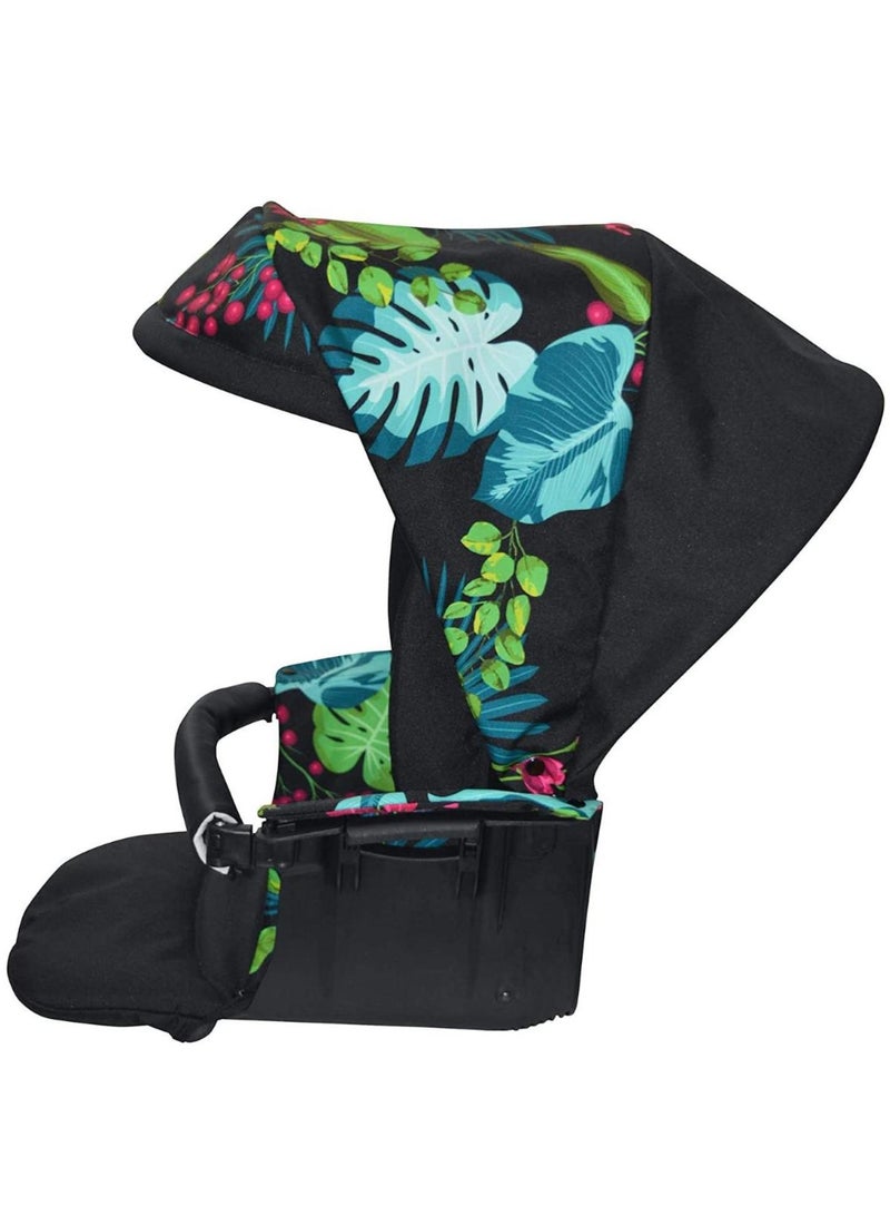 cam موديل. سمارت آند تيلايو ديناميكو أب - أوراق سوداء - من عمر 0 إلى 4 سنوات (22 كجم)، سرير محمول واسع وعميق، وظيفة هزازة، إطار من الألومنيوم، محمول وقابل للطي، صنع في إيطاليا - Image 5