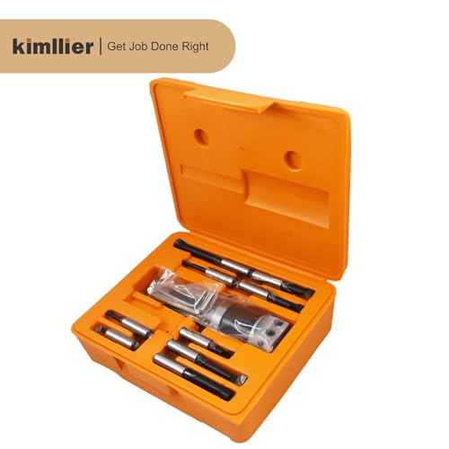 Kimllier 2 Inch Boring Head R8 1/2 Inch Shank Boring Bar Set 9Pcs Carbide Tipped Bars Lathe Tool Fit for Milling Machine - Image 4