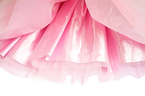 v28 Women's, Teen, Adult Classic Elastic 3, 4, 5 Layered Tulle Tutu Skirt (One Size, 4Layer-LightPink) - Image 3