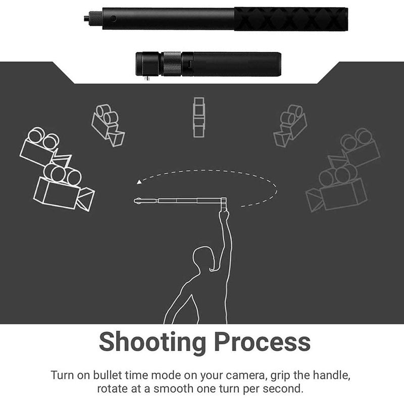 Adofys 3 in 1 Bullet Time Handle with Foldable Tripod Extension Monpod Rod for Insta360 One X4, X3 One X 2 / Insta360 One X Accessories - Image 4