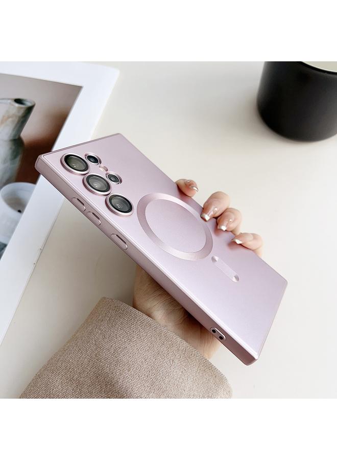 اس-توب جراب لهاتف Samsung Galaxy S24+ 5G، جراب Magsafe Liquid TPU مطلي معدني - Image 4