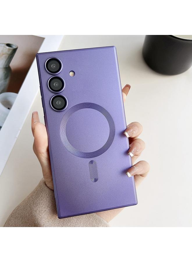 اس-توب جراب لهاتف Samsung Galaxy S24+ 5G، جراب Magsafe Liquid TPU مطلي معدني - Image 1