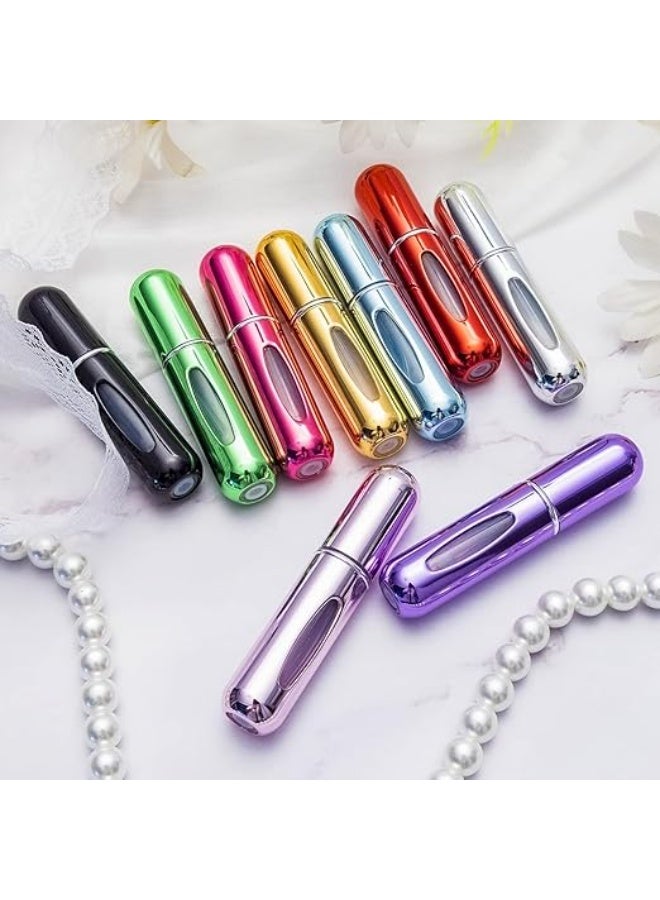 عبوات عطر بخاخ صغيرة محمولة – 5 مل، قابلة لإعادة التعبئة (عدد 4 قطع) - Image 1