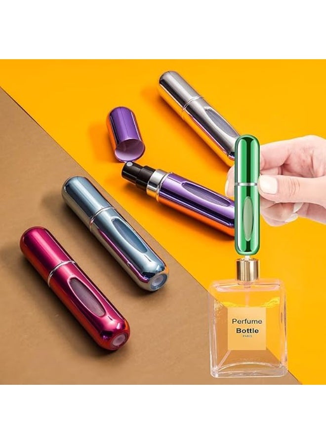 عبوات عطر بخاخ صغيرة محمولة – 5 مل، قابلة لإعادة التعبئة (عدد 4 قطع) - Image 4