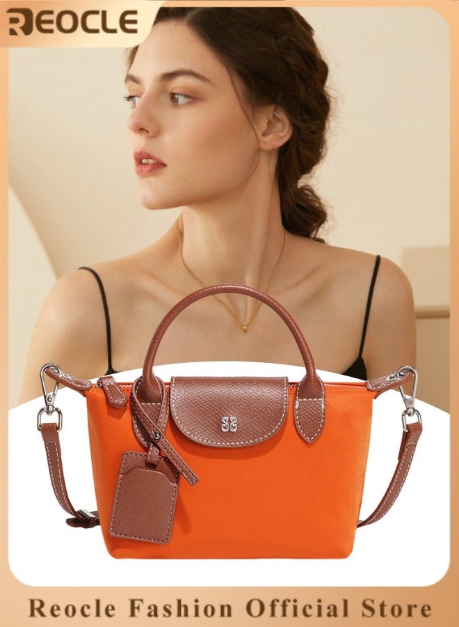 REOCLE Women's Shoulder Bag Crossbody Purse Messenger Bag Vegan Leather Ladies Clutch with Adjustable Strap Genuine Top Handle Handbags 