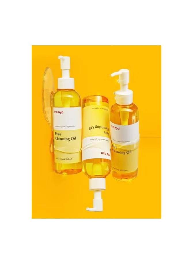 MA:NYO FACTORY Pure Cleansing Oil 6.7 fl oz (200ml) Korean Facial Cleanser, Blackhead Melting, Daily Makeup Removal with Argan Oil, for Women - Image 4