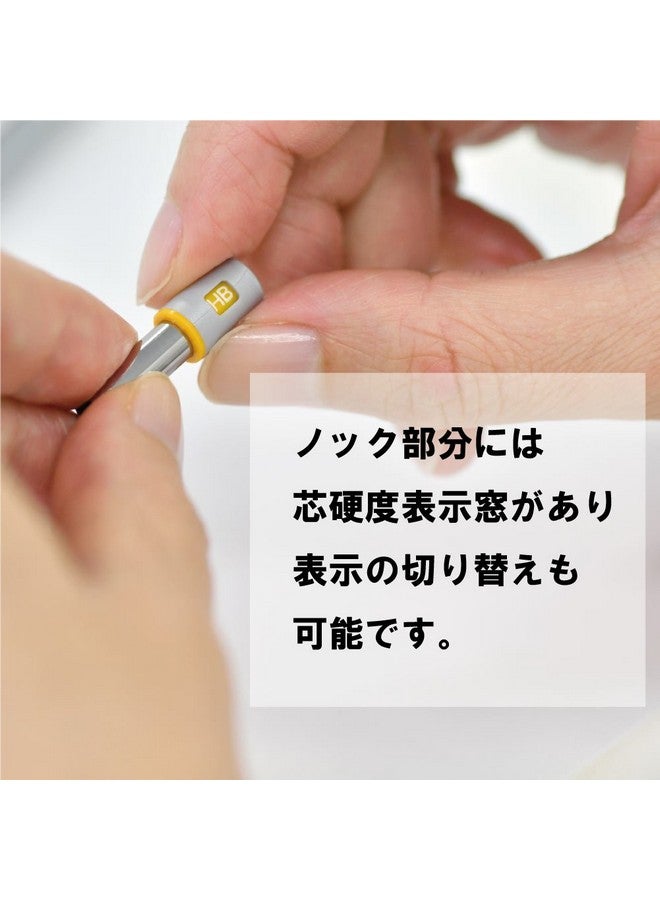 Pentel قلم رصاص ميكانيكي بنتل 0.9 مم HB | رصاص من درجة HB | ممحاة صغيرة قابلة للتبديل مع آلية دفع | قبضة فضية متأرجحة | عبوة من 1 | فضي (PG500) - Image 4