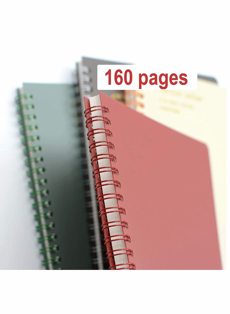 SYOSI Spiral Notebook Kawaii Cute Journal Note Pad Wirebound Ruled Sketch Book Notepad Diary Memo Planner Book Decomposition Notebook Spiral Bound A5 Size(8.3 5.7)  4 80 Sheets (Leaves) - Image 4