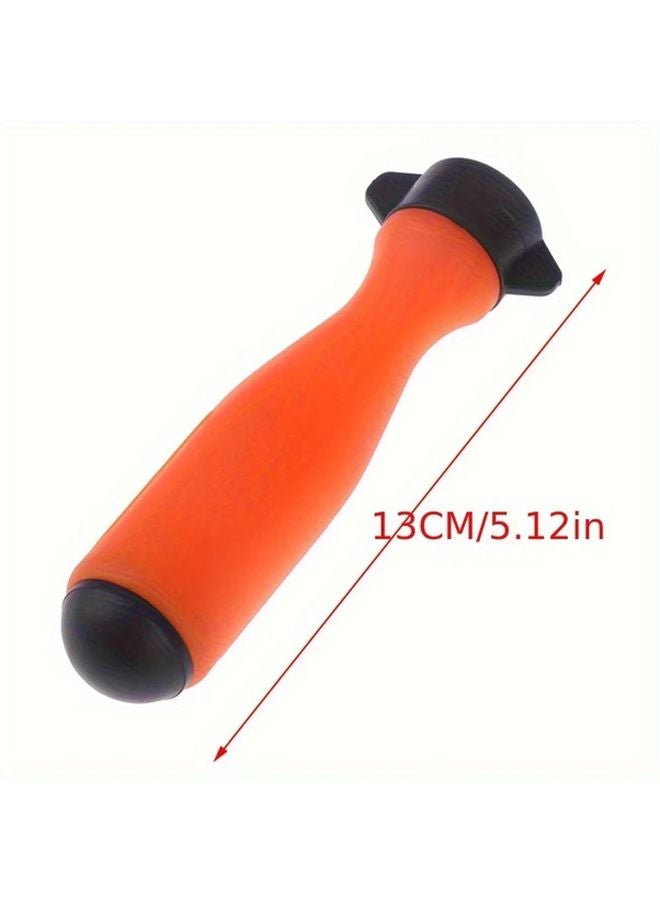1pc Orange Nylon Saw Chain File Handle Reusable Quick Install Durable Plastic 5.12x0.79inch - Image 4