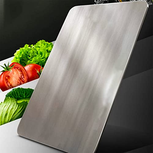 Milad SAIFIX Stainless Steel Chopping Board | Fruits | Vegetables | Collapsible | Cutter | Kneading Board | Kitchen Accessories | Countertop (30 L x 20 W x 0.1 H CM's, New) - Image 1