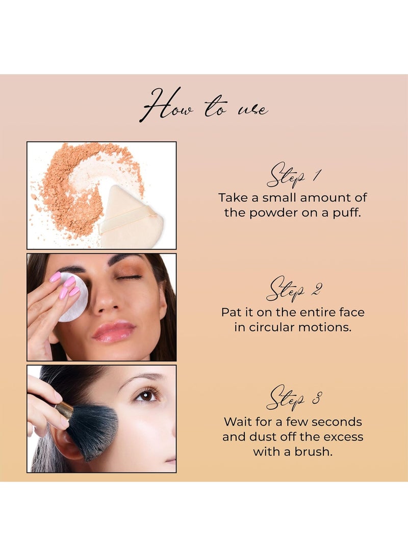 INSIGHT HD Finishing Loose Powder|Matte Finish|Silky Texture| Long-Lasting | Lightweight |Controls Oil & Sebum | Blurs Pores & Fine Lines|Suitable for All Skin|Honey-30g - Image 3