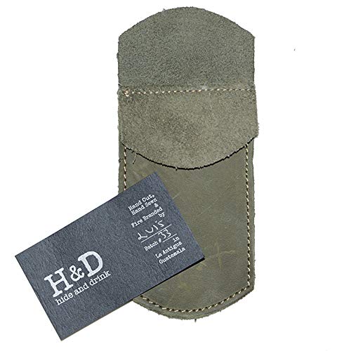 Hide & Drink, Pocket Protector, Pencil Pouch, Pen Holder for Shirt Pockets, Lab Coats, Backpacks, Office & Work Essentials, Full Grain Leather, Handmade, Dark Jade - Image 5