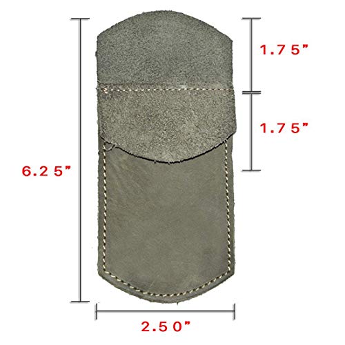 Hide & Drink, Pocket Protector, Pencil Pouch, Pen Holder for Shirt Pockets, Lab Coats, Backpacks, Office & Work Essentials, Full Grain Leather, Handmade, Dark Jade - Image 4