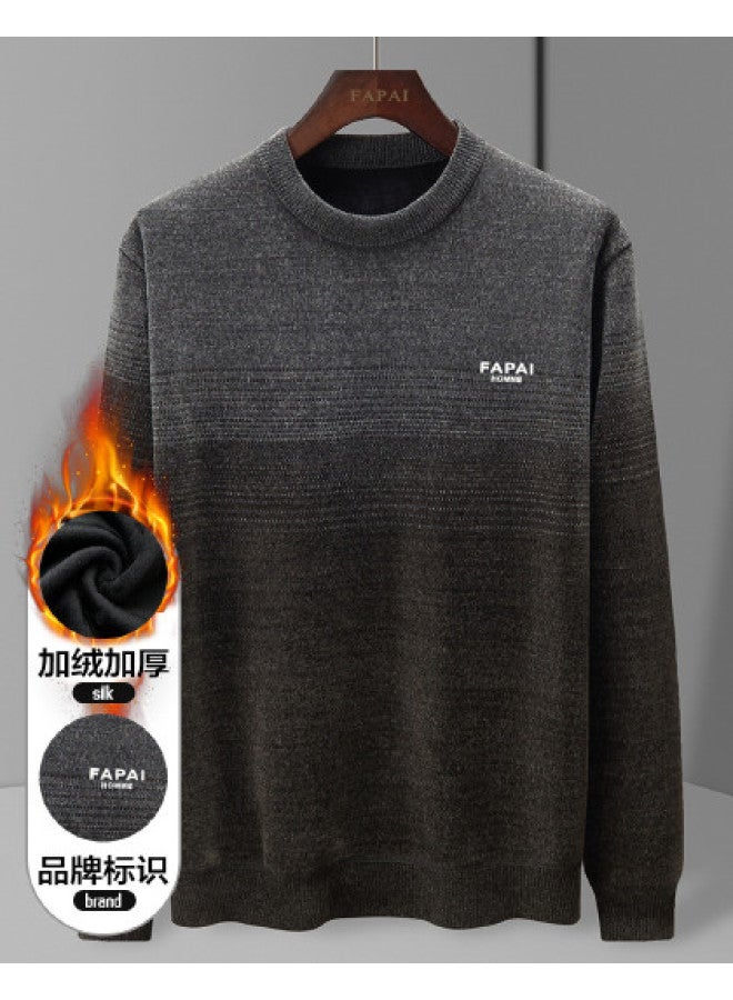 Fapai Winter Casual Knit Round Neck Sweater Men's Knitwear - Image 1