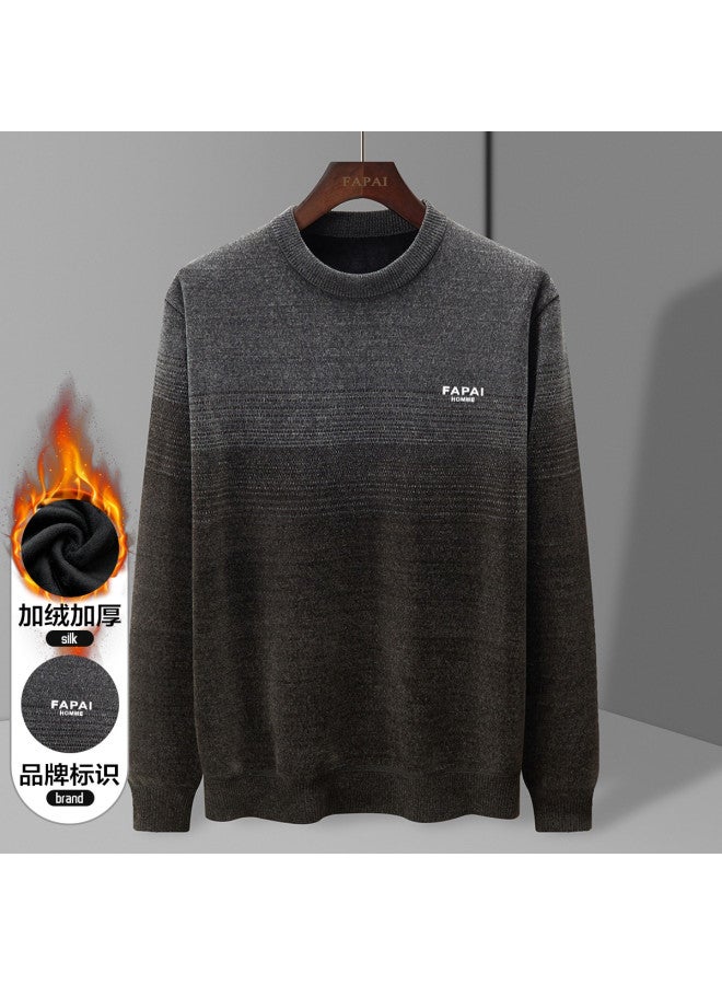 Fapai Winter Casual Knit Round Neck Sweater Men's Knitwear - Image 2