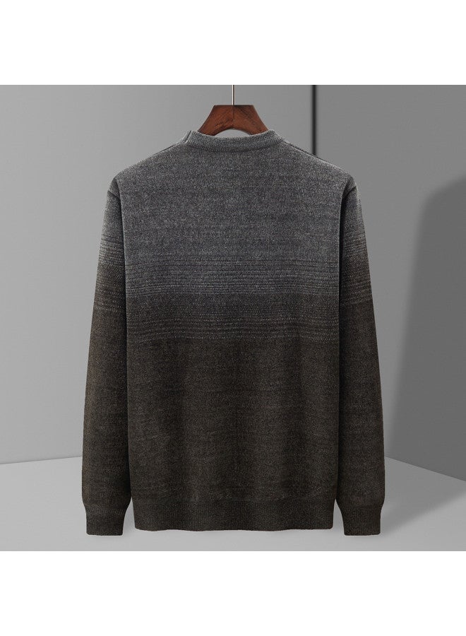 Fapai Winter Casual Knit Round Neck Sweater Men's Knitwear - Image 3