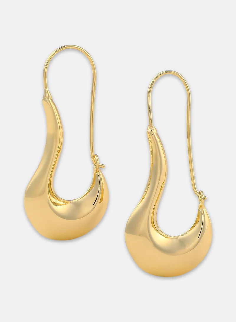 SOHI Whirlia Artificial Hoop Earring Jewellery