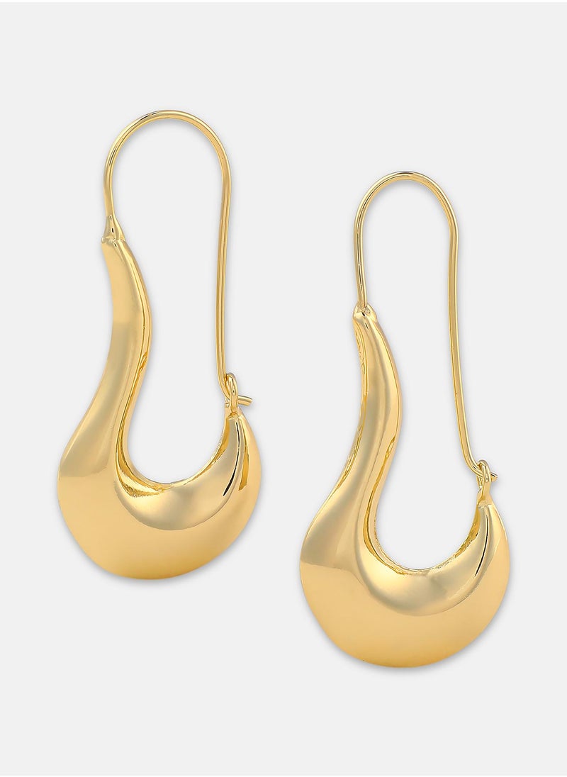 SOHI Women's The Whirlia Hoop Earrings  - Image 4