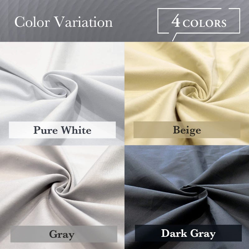 FULI 100% Cotton Zippered Futon Cover, Japanese Futon Mattress Cover, Shikibuton, Made in Japan (Twin XL, Dark Gray) - Image 5