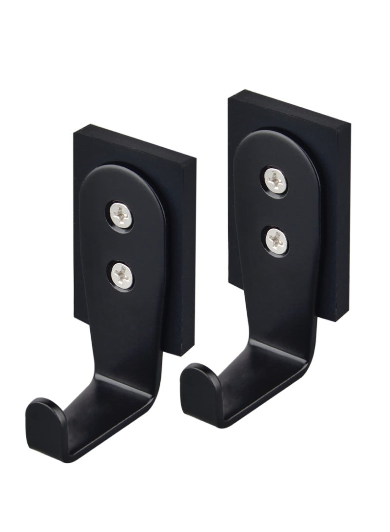 KASTWAVE 2Packs Strong Magnetic Hooks,Heavy Duty Magnetic Wreath Hanger Rectangle Rubber Coated Magnet Hooks for Metal Door Refrigerator Wreaths Party Hanging Bag Grill Kitchen  - Image 1