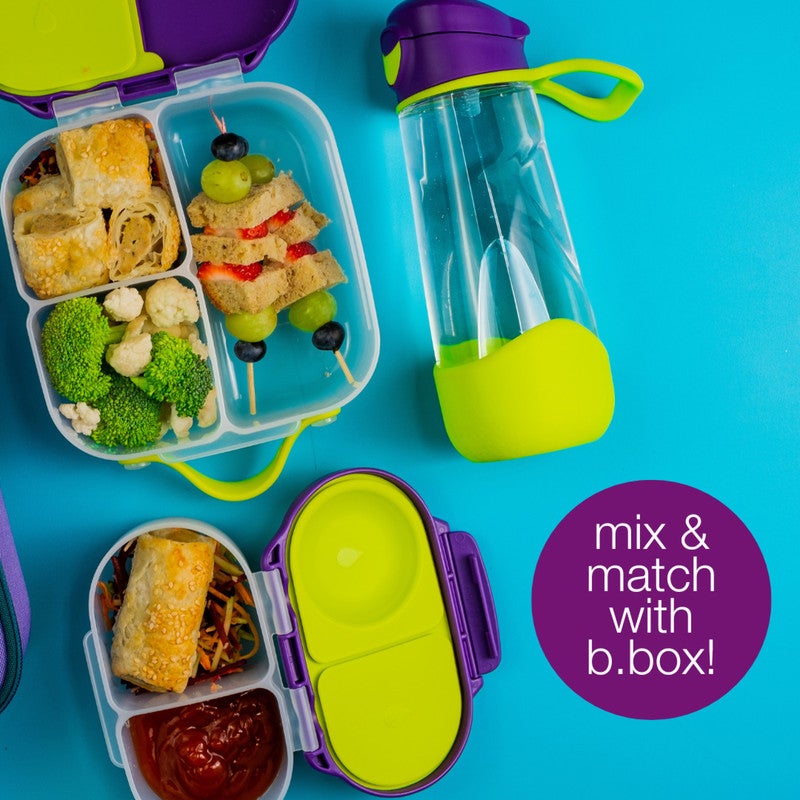 B.Box Sport Spout Drink Bottle for Kids | Easy-Flow Silicone Spout | Leakproof Push Button Lid | Ergonomic Triangle Grip | BPA-Free Tritan™ Water Bottle | 15.2 fl oz | 450ml-Ocean Breeze - Image 5