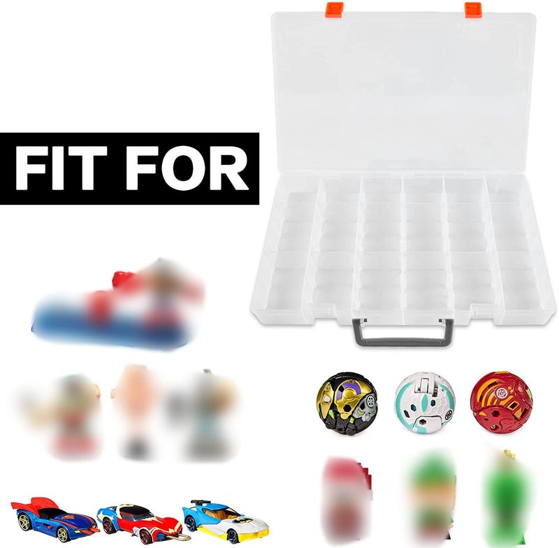 ALCYON Case Compatible with Akedo Ultimate Arcade Warriors Starter Collector Bundle Pack, Toys Storage Holder Container for Mini Battling Action Figures Playset & for Battle Arena Controller-Box Only (White) - Image 2