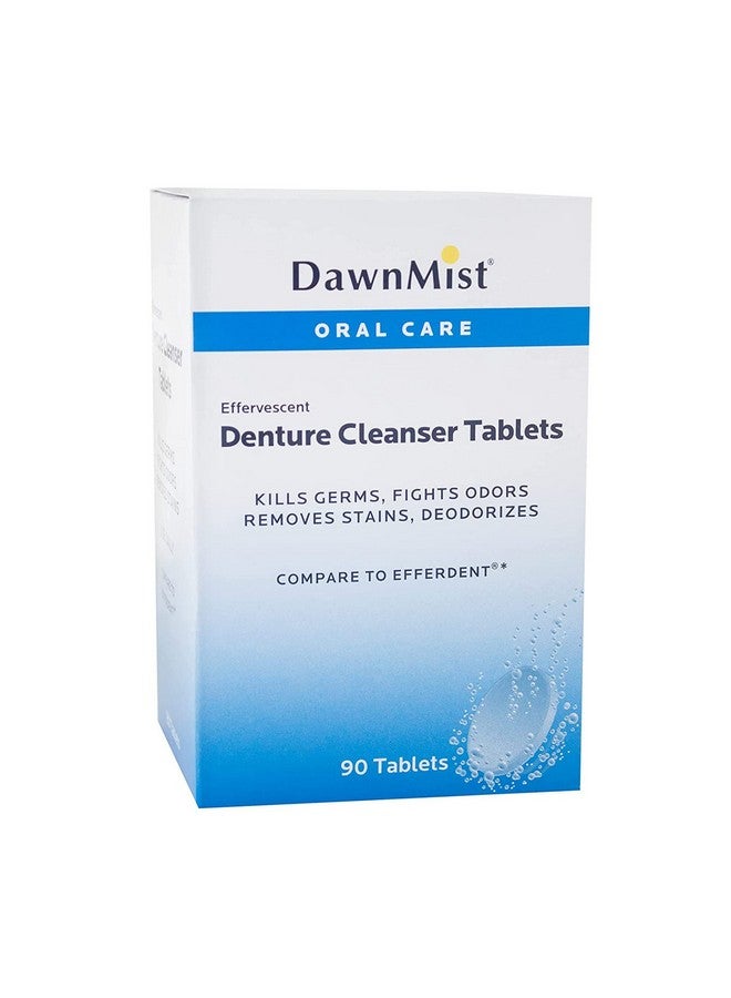 Dukal DawnMist Dental Appliance Cleaner; Denture Tablets, 90/bx DEN6290