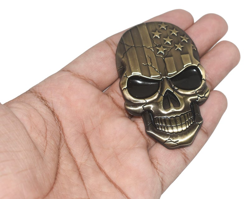 Incognito Devil Emblem Sticker for All Cars. Bikes, Laptops, Metal (Bronze) - Image 2