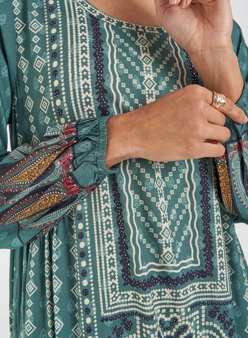 كشخة جلابية بطباعة رقمية - Image 4