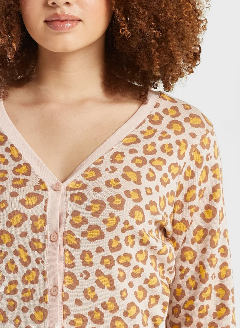 OBEY Leopard Cardigan