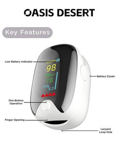 OASIS DESERT Portable Finger Clip Oximeter Home Pulse Heart Rate Detector  - Image 4