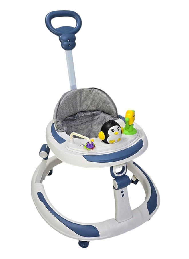 BABYCARA Baby Walker With Parental Handle Anti-Rollover Folding wWth Music, 6 - 18 Months  - Image 1