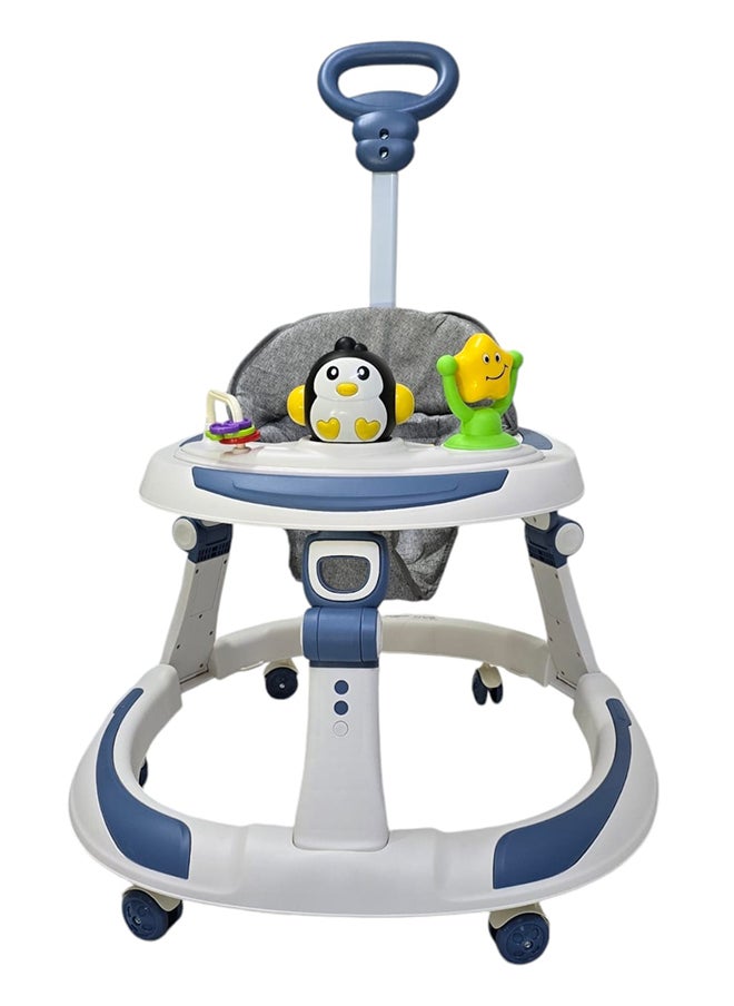 BABYCARA Baby Walker With Parental Handle Anti-Rollover Folding wWth Music, 6 - 18 Months  - Image 2